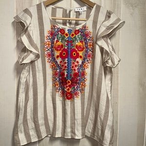 THML Top with Gorgeous Embroidery Size L